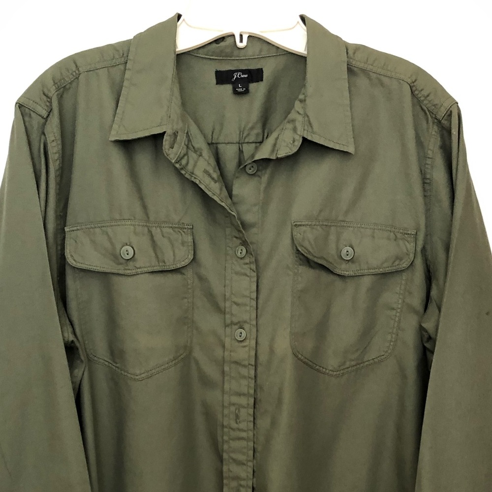 J Crew Boyfriend Utility Shirt in Fatigue
